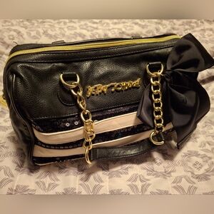 🌌3/$40 Small Black & White Sequin Betsy Johnson Purse